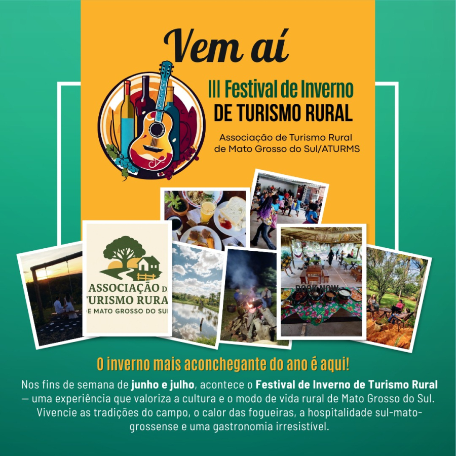 III Festival de Inverno de Turismo Rural movimentará Jaraguari e outros municípios